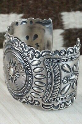 Navajo Sterling Silver Bracelet - Eugene Charley