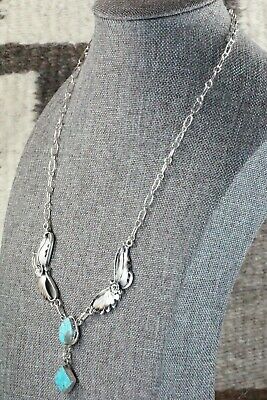 Turquoise & Sterling Silver Necklace - Sarah Yazzie