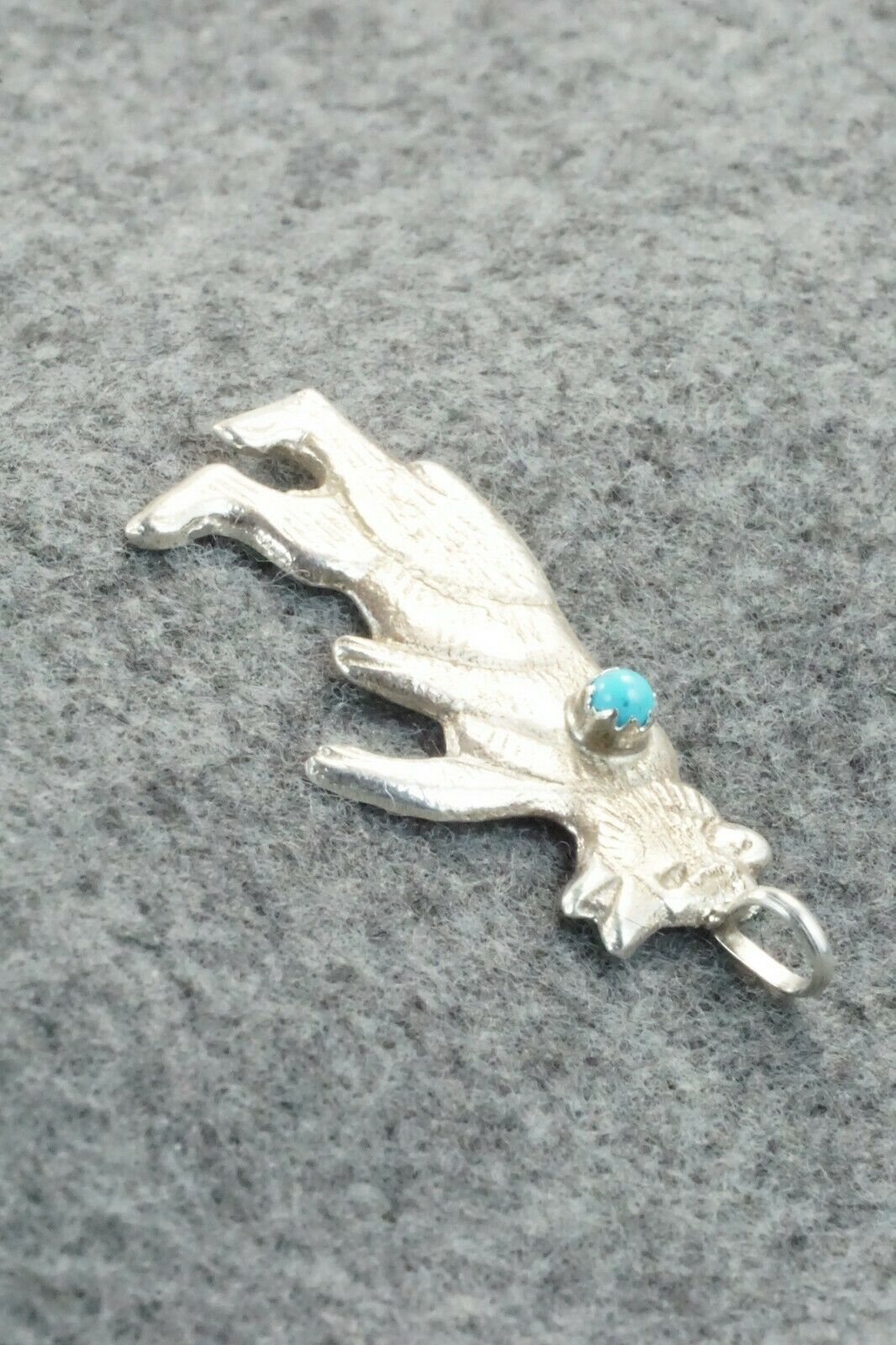 Turquoise & Sterling Silver Pendant - Lorraine Chee