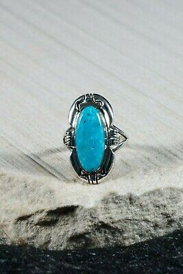 Navajo Turquoise and Sterling Silver Ring - Ray Jack - Size 9.75 - High Lonesome Trading