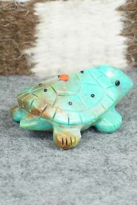 Turtle Zuni Fetish Carving - Reynold Lunasee