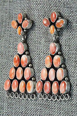 Spiny Oyster & Sterling Silver Earrings - Renelle Perry