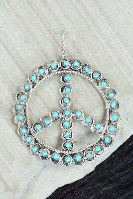 Turquoise & Sterling Silver Pendant - Waylon Johnson