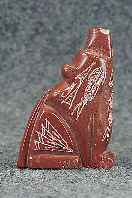 Wolf Zuni Fetish Carving - Adrian Cachini
