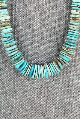 Turquoise & Sterling Silver Necklace - Navajo