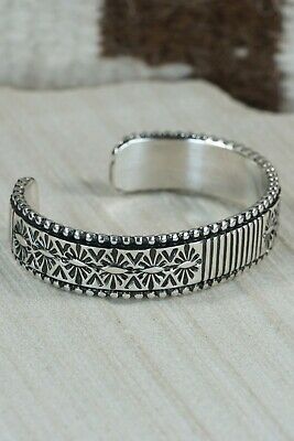 Navajo Sterling Silver Bracelet - Jonathan Nez
