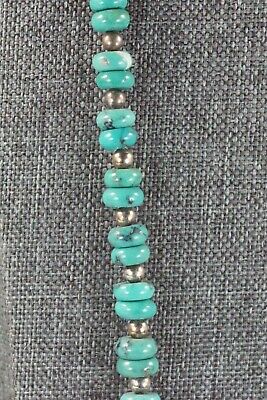 Turquoise & Sterling Silver Necklace - Navajo