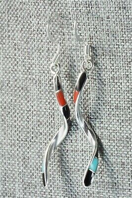 Multi Stone & Sterling Silver Earrings - Ira Johnson