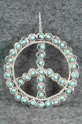 Turquoise & Sterling Silver Pendant - Waylon Johnson