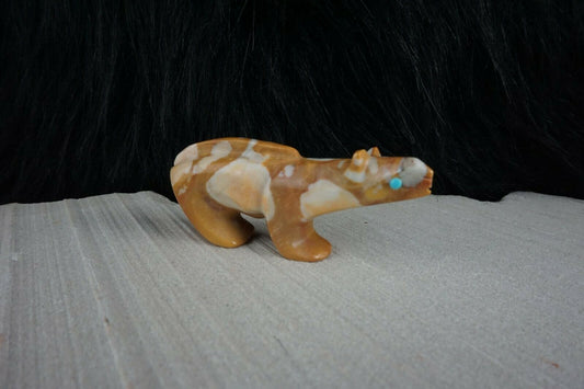 Mountain Lion Zuni Fetish Carving - Ronnie Lunasee - High Lonesome Trading
