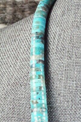 Turquoise & Sterling Silver Necklace - Lupe Lovato