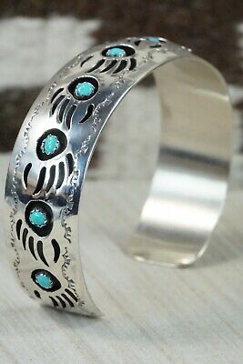 Turquoise & Sterling Silver Bracelet - Pearlene Spencer