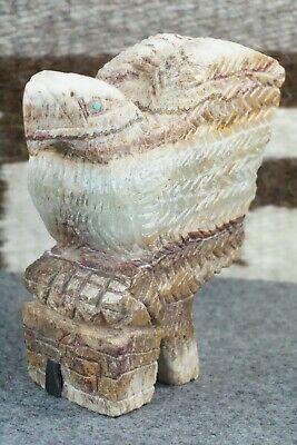 Eagle Zuni Fetish Carving - Jon Quam - High Lonesome Trading