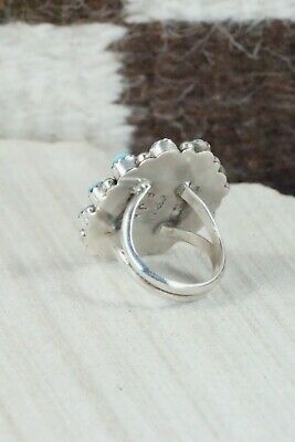 Turquoise and Sterling Silver Ring - Eunise Wilson - Size 7.5