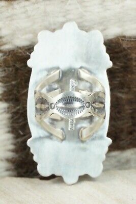 Turquoise & Sterling Silver Ring - Tom Lewis - Size 9