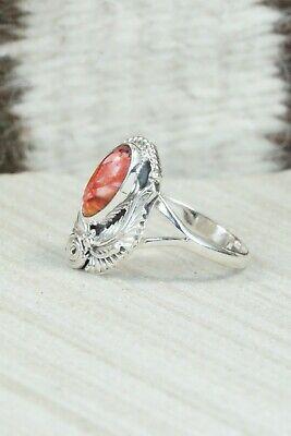 Spiny Oyster & Sterling Silver Ring - Genevieve Francisco - Size 8.25 - High Lonesome Trading