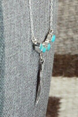 Turquoise & Sterling Silver Necklace - Verley Betone