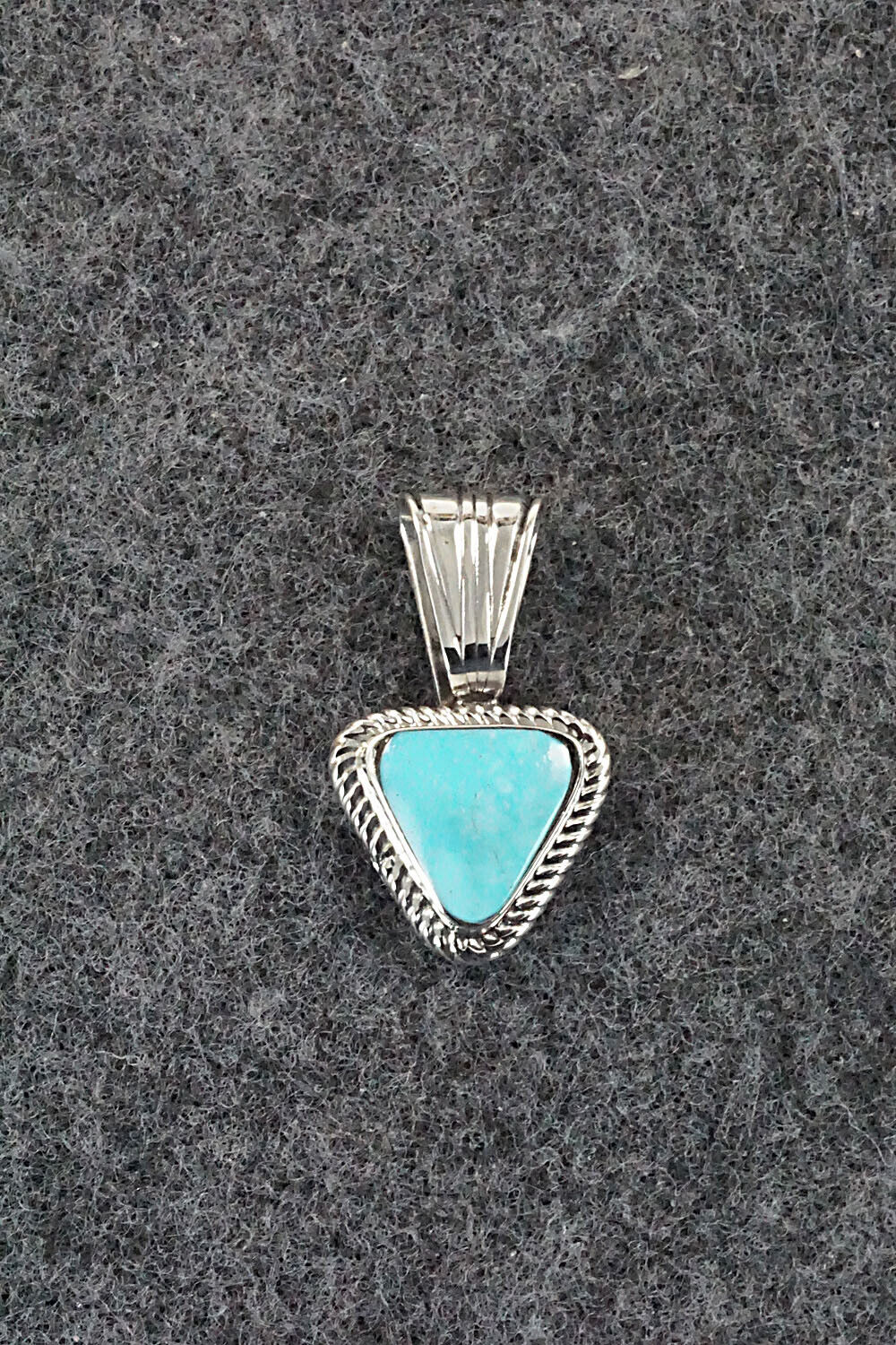 Turquoise and Sterling Silver Pendant - Sadie Jim