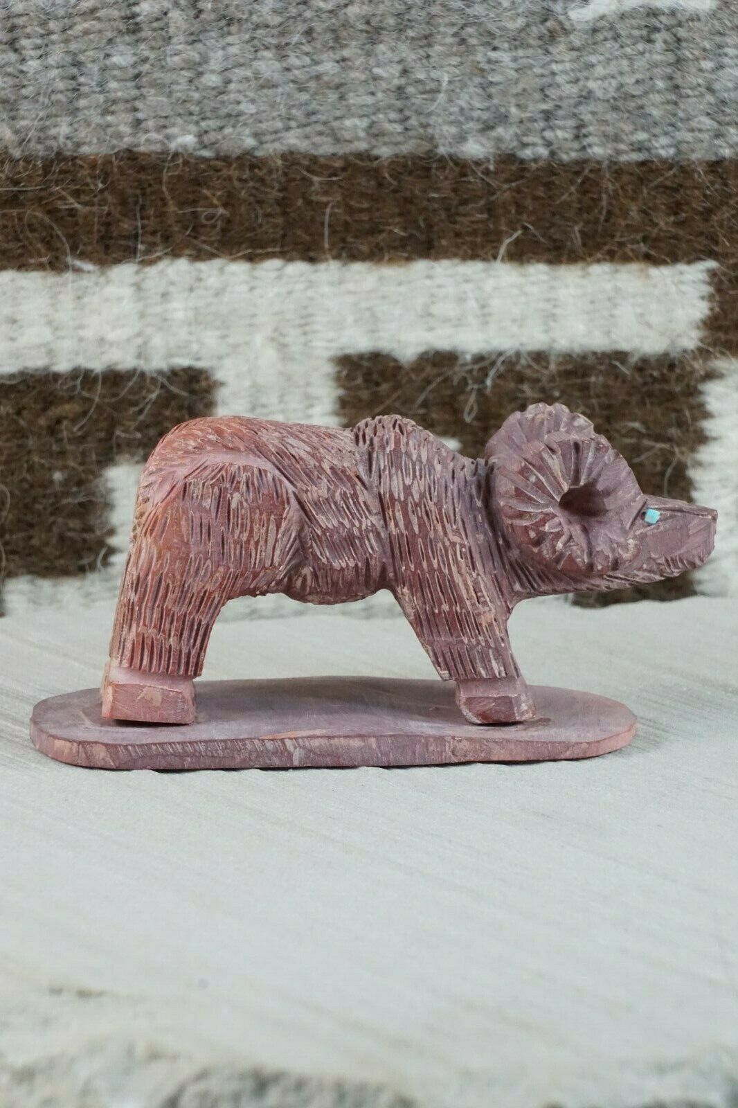 Ram Zuni Fetish Carving - Jon Quam - High Lonesome Trading