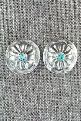 Turquoise & Sterling Silver Earrings - Joan Begay