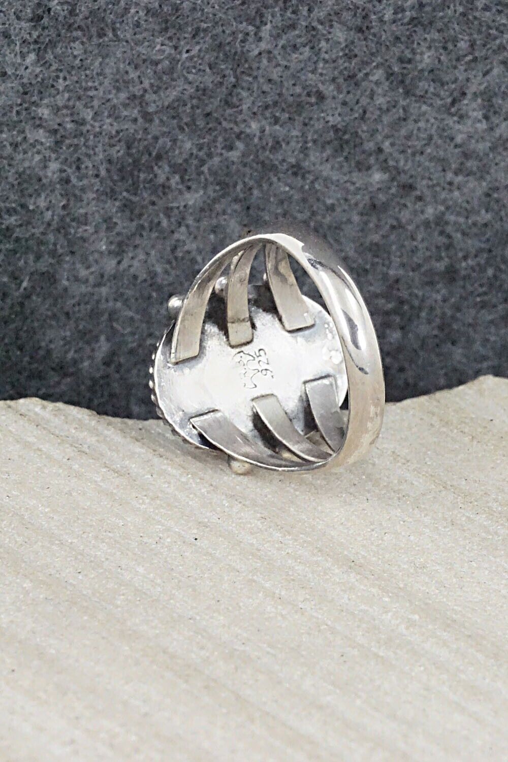 Turquoise & Sterling Silver Ring - Alice Rose Saunders - Size 7