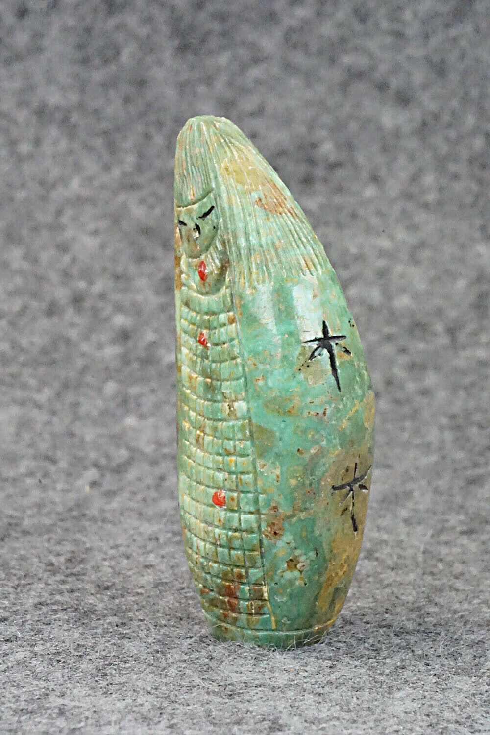 Corn Maiden Zuni Fetish Carving - Sandra Quandelacy