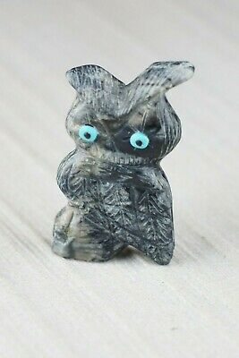 Owl Zuni Fetish Carving - Danette Laate - High Lonesome Trading