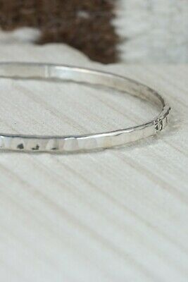 Navajo Sterling Silver Bangle Cuff - Elaine Tahe