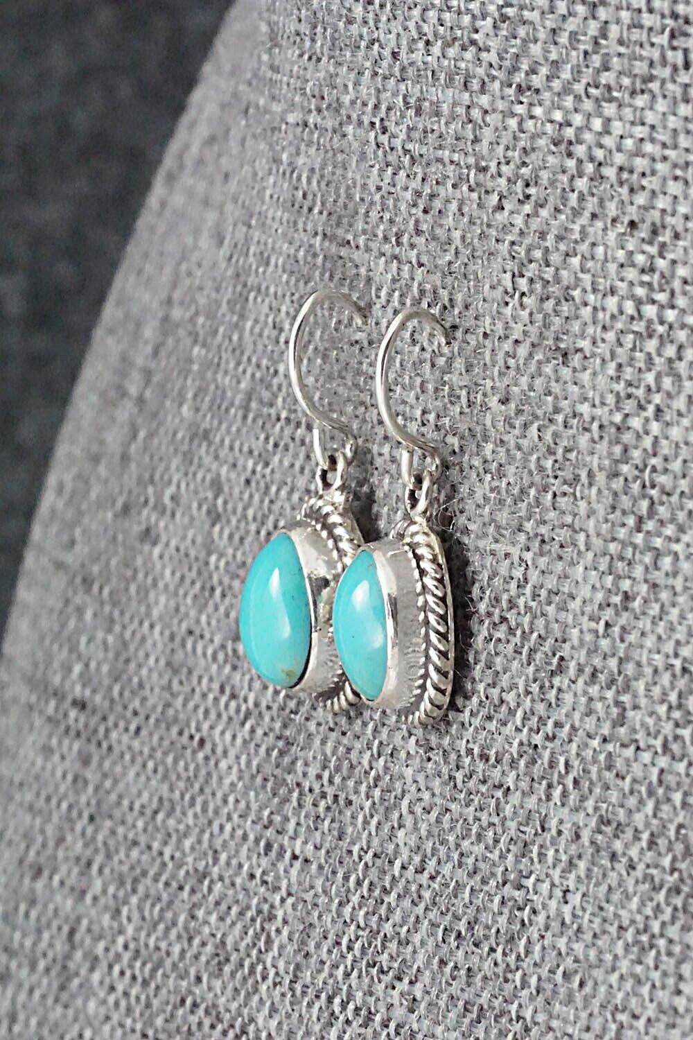 Turquoise & Sterling Silver Earrings - Rosemary Saunders