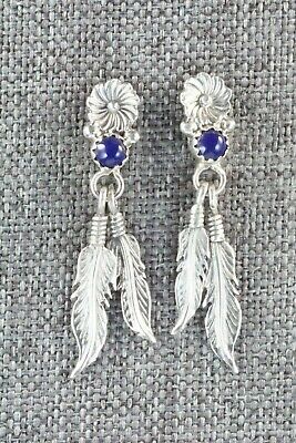 Lapis & Sterling Silver Earrings - Isabelle Yazzie