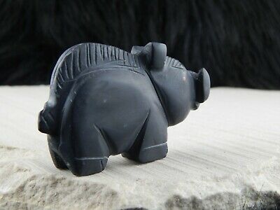 Hog Zuni Fetish Carving - Louise Ponchuella - High Lonesome Trading