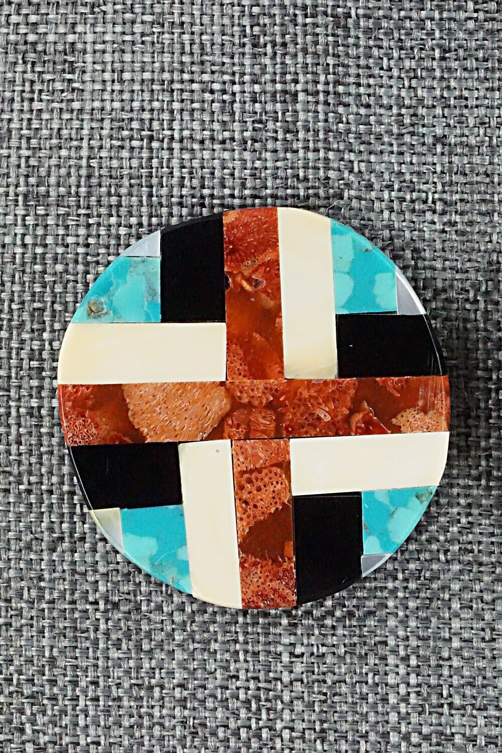 Multi Stone Inlay Earrings - Chaslyn Crespin