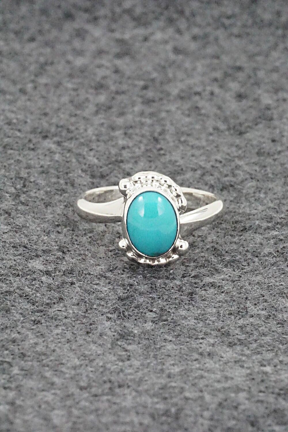 Turquoise & Sterling Silver Ring - William Begay - Size 7