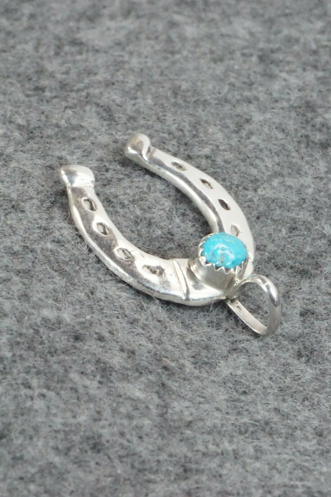 Turquoise & Sterling Silver Pendant - Pauline Nelson