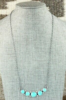 Turquoise & Sterling Silver Necklace - Lyle Jr