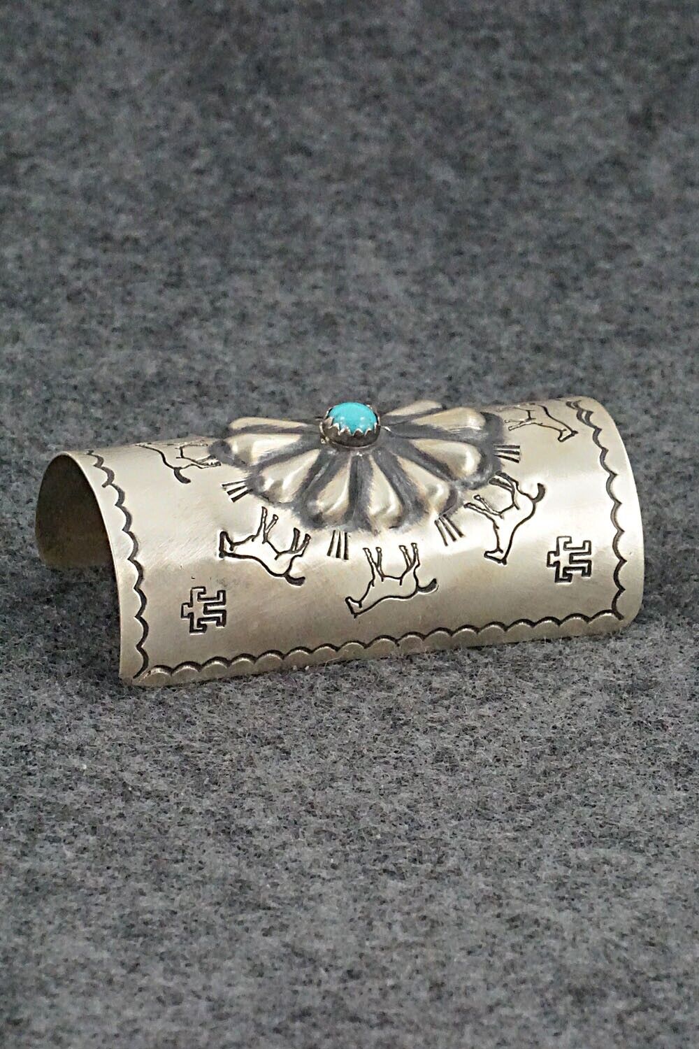 Turquoise & Sterling Silver Hair Pin - Arlene Soce