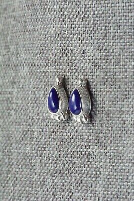 Lapis & Sterling Silver Earrings - Bertha Shorty