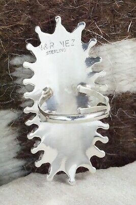 Turquoise & Sterling Silver Ring - Nathaniel Nez - Size 8 - High Lonesome Trading