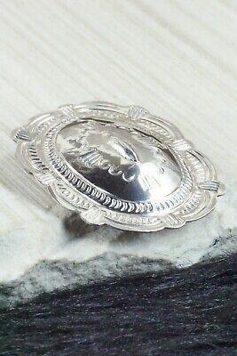 Sterling Silver Belt Buckle - Carson Blackgoat - High Lonesome Trading