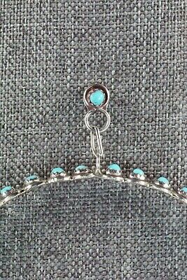 Turquoise and Sterling Silver Earrings - Florenda Lonasee