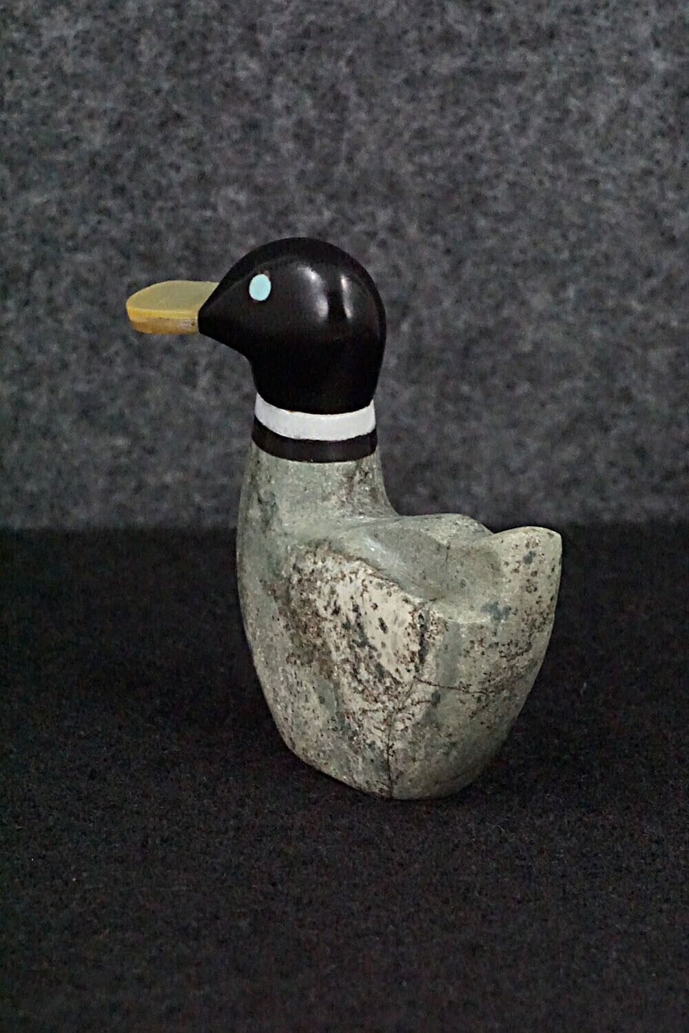Duck Zuni Fetish Carving - Justin Natewa