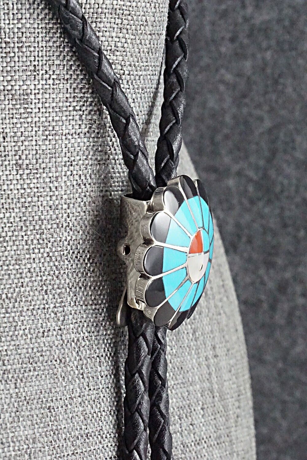 Multi Stone & Sterling Silver Bolo Tie - Denise Siutza