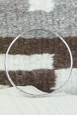 Navajo Sterling Silver Bangle - Elaine Tahe