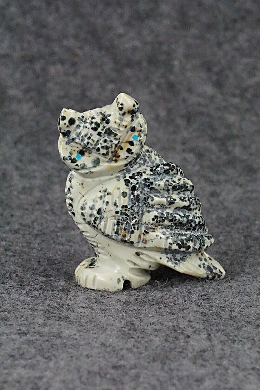 Owl Navajo Fetish Carving - Albert Livingston