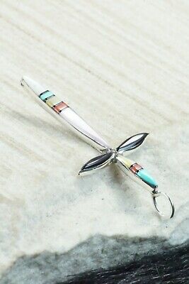 Multi Stone & Sterling Silver Pendant - Lynette Bowannie