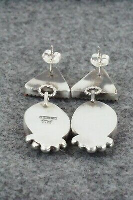 Spiny Oyster & Sterling Silver Earrings - Selina Warner