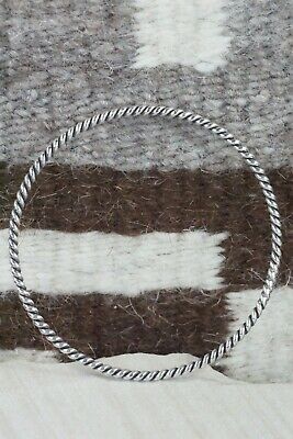 Navajo Sterling Silver Bangle Cuff - Elaine Tahe