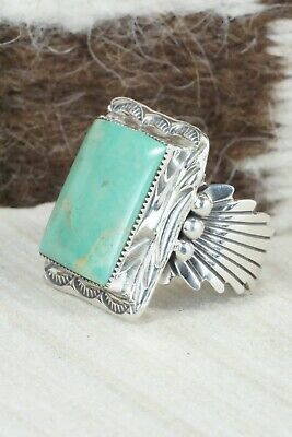 Turquoise & Sterling Silver Ring - Irvin Tsosie - Size 10