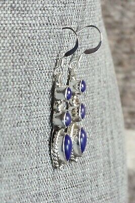 Lapis & Sterling Silver Earrings - Gary Shorty