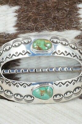 Royston Turquoise & Sterling Silver Hair Barrette - Michael Thompson